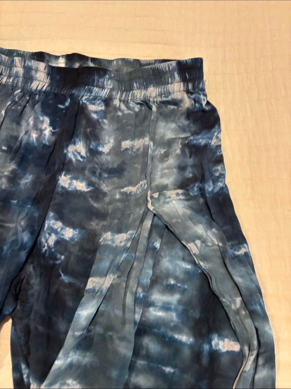 Young Fabulous & Broke Navy Tie-Dye Wide Leg Pants - Picture 3 of 3